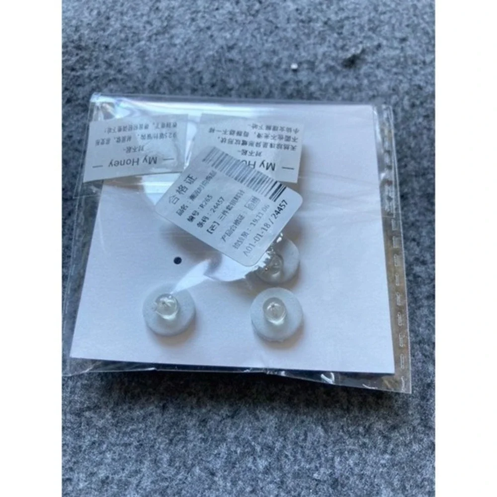 Asymmetric Real Pearl Trio Earrings Set – Unique Drop & Stud Combo Geometric New